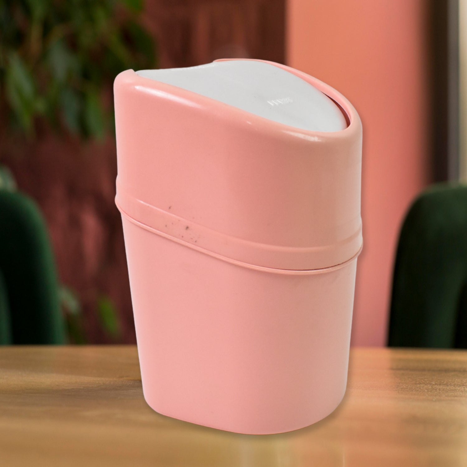 Mini Trash Can Dustbin Plastic Garbage Can With Lid (1 Pc) Mini Trash Can Dustbin Plastic Garbage Can With Lid (1 Pc)